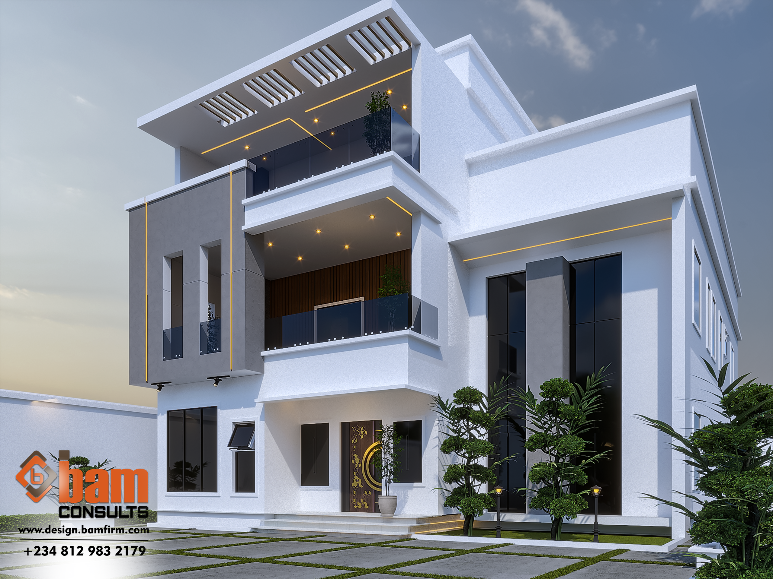 Modern 5 Bedroom Maisonette Design | Bam Consults Modern 5 bedroom maisonette architectural exterior design
