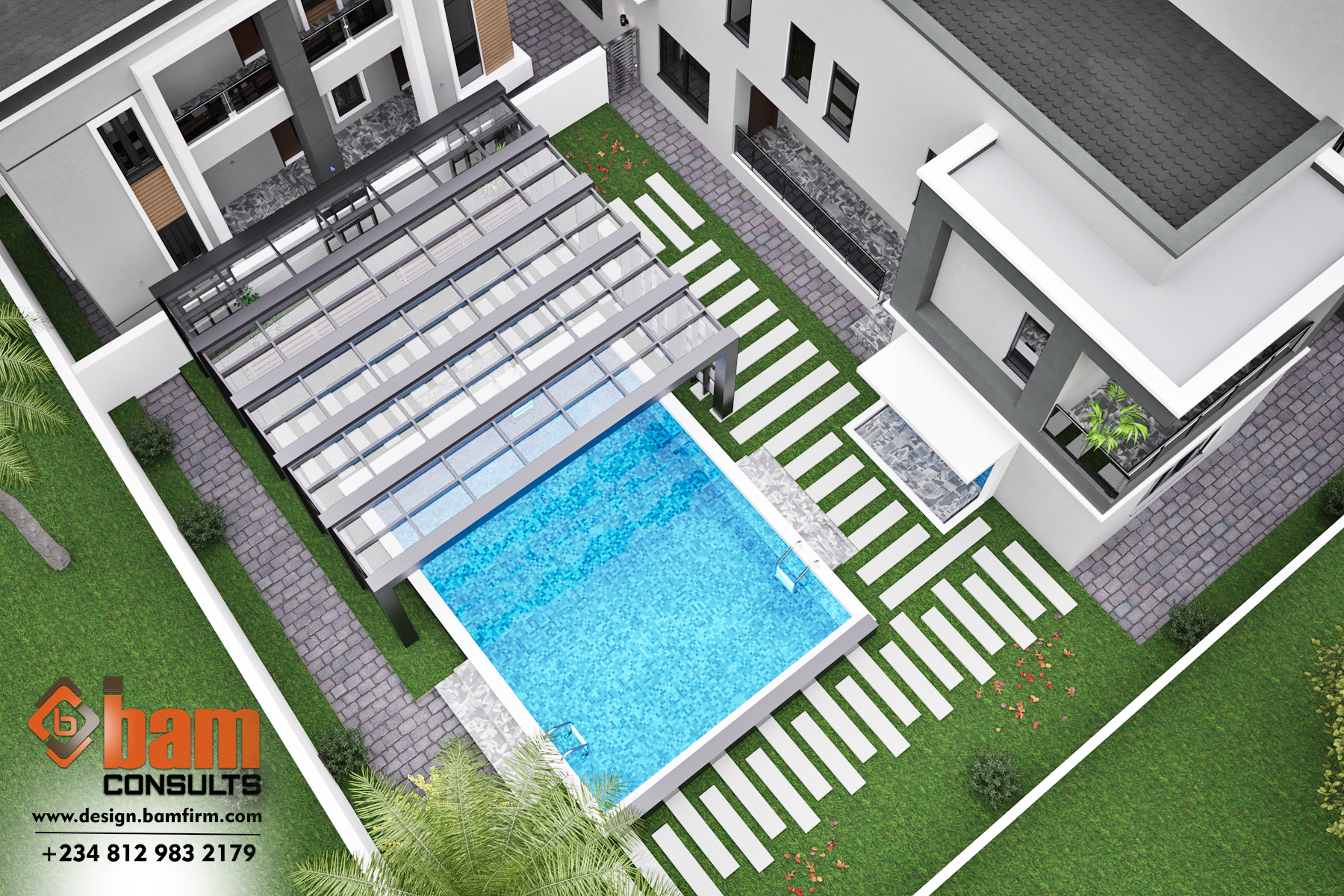 Step-by-step guide to building a house from scratch in Nigeria showing construction stages and finished modern home – Bam Consults Step-by-step guide to building a house from scratch in Nigeria showing construction stages and finished modern home – Bam Consults