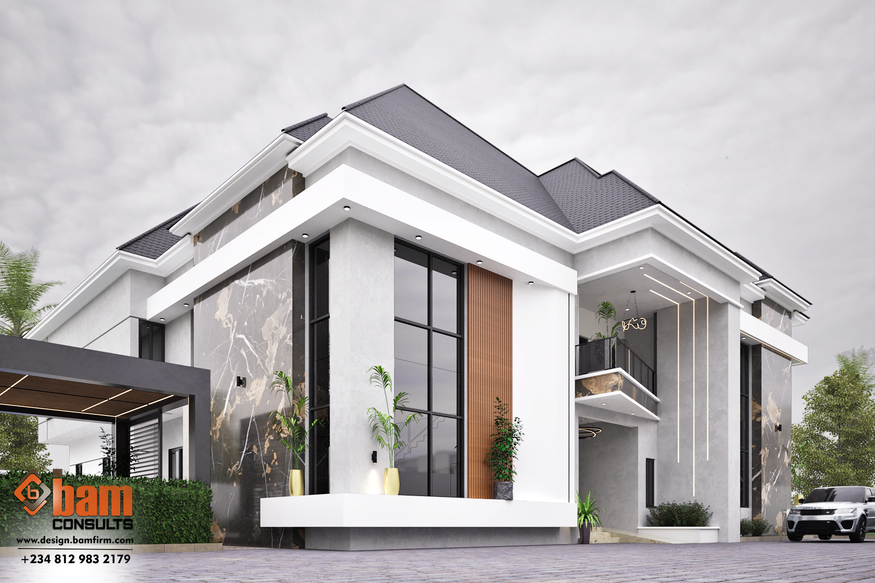 ABIAKAM 3 Modern luxury 7 bedroom fully detached duplex designed by Bam Consults