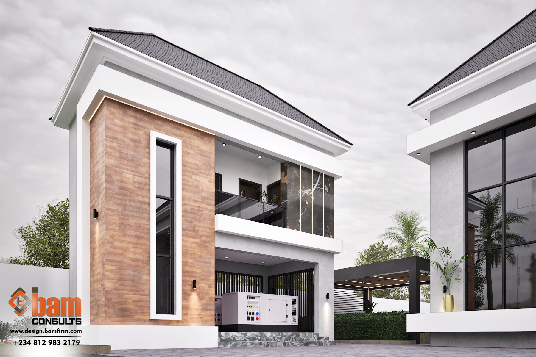 ABIAKAM GATE Modern luxury 7 bedroom fully detached duplex designed by Bam Consults